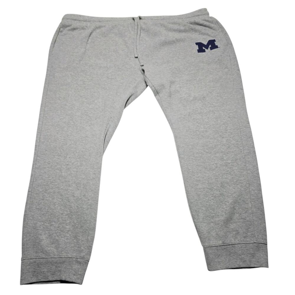 Michigan Wolverines Fleece Jogger Pants Men's Size 2XL Sideline Apparel NCAA